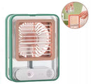 Mini umidificador de ar ventilador com led