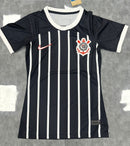 Camisa Feminina Corinthians Preta Tecido Tailandês modelo 2023/2024