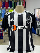 Camisa nacional Atletico Mineiro Listrada Preto e Branco