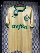 Camisa Masculina Palmeiras Dourada Tecido Tailandês