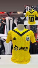 Camisa Nacional Santos Amarela Personalizada