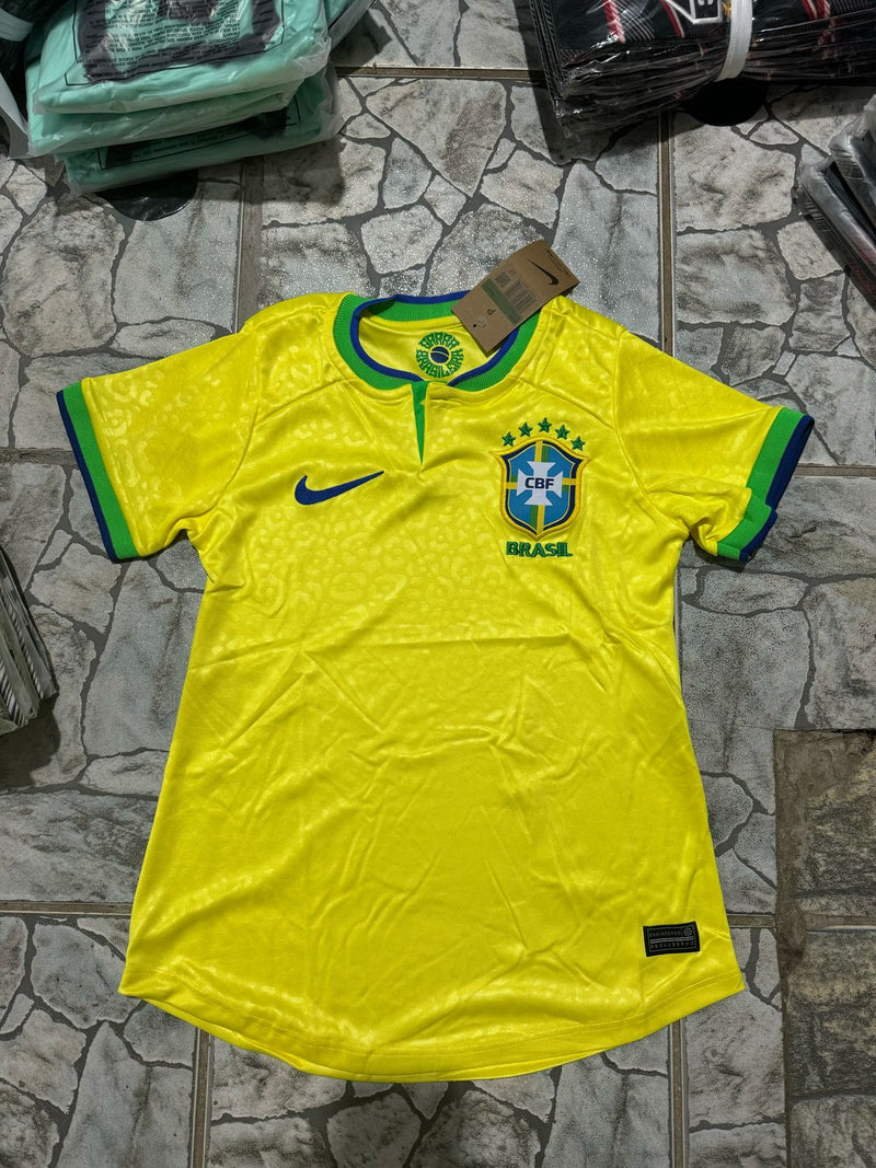 Camisa Nacional Seleção Brasil Feminina Amarela