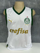 Camisa Palmeiras Branca Regata 2025 Masculina – Modelo Torcedor Nacional
