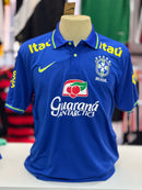 Camisa Nacional polo treino Seleção Brasil 2014 Azul