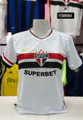 Camisa Nacional São Paulo Feminina  New Balance Novo Modelo Listrada 25/26