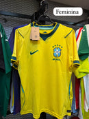 Camisa Seleção Brasil Azul Torcedor Feminina Premium 26/27 Modelo Novo
