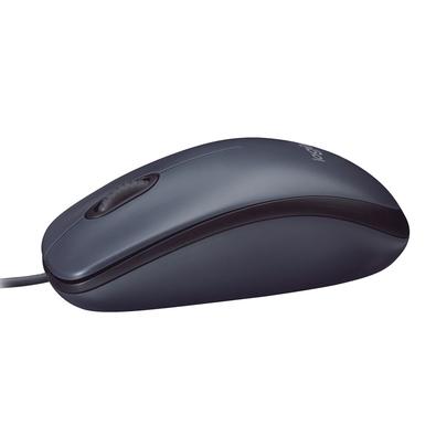 Mouse Logitech M90 Óptico Preto Usb Com Fio Original